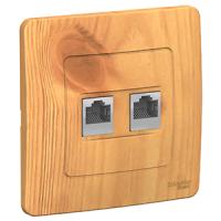 купить Бланка ясень розетка RJ45 скрытая 2-ая   в Иванове Бланка ясень розетка RJ45 скрытая 2-ая