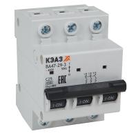 Автомат 3Р 2А C 4,5кА ВА47-29 КЭАЗ 