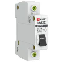 купить Автомат 1Р 32А C 4,5кА ВА47-29 EKF Basic  в Иванове Автомат 1Р 32А C 4,5кА ВА47-29 EKF Basic