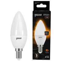 Лампа свд 220В E14 9,5Вт 3000К 890лм свеча B35 матовая Gauss