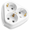 Кунцево белый розетка скрытая 3-мест заземление IP20 