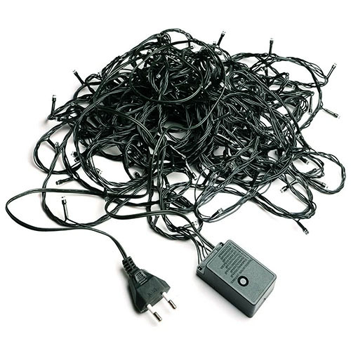 купить Гирлянда нить 5м синий 50свд с контроллером IP20 зеленый провод 8 режимов в Иванове Гирлянда нить 5м синий 50свд с контроллером IP20 зеленый провод 8 режимов