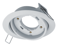 Светильник точечный GX53 круг белый встраиваемый встр.95мм Поворотный