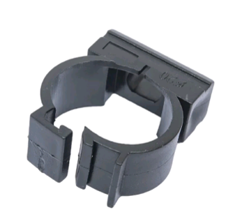 купить Держатель для трубы 20мм черный 100шт фиксатор PlexUp в Иванове Держатель для трубы 20мм черный 100шт фиксатор PlexUp