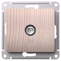 купить Глосса сосна розетка TV оконечная скрытая 1-ая  в Иванове Глосса сосна розетка TV оконечная скрытая 1-ая