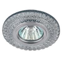 Светильник точечный GU5.3 круг мультиколор встраиваемый подсветка 