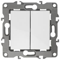 купить ЭРА12 выключатель скрытая белый 2кл 10А IP20  в Иванове ЭРА12 выключатель скрытая белый 2кл 10А IP20