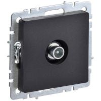 купить Брайт черный розетка TV проходная скрытая 1-ая  в Иванове Брайт черный розетка TV проходная скрытая 1-ая