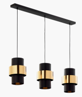 купить Светильник подвесной (люстра) 3*40Вт E27 черный цилиндр в Иванове Светильник подвесной (люстра) 3*40Вт E27 черный цилиндр