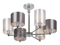 Светильник потолочный (люстра) 6*40Вт E14 хром/серый классика