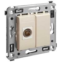 купить Аванти ванильная дымка розетка TV оконечная скрытая 1-ая  в Иванове Аванти ванильная дымка розетка TV оконечная скрытая 1-ая