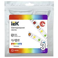 купить Лента свд 12В 14,4Вт/м 60свд/м RGB 5050 IP65 IEK 3м в Иванове Лента свд 12В 14,4Вт/м 60свд/м RGB 5050 IP65 IEK 3м