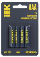 купить Аккумулятор AAA(мизинчик) 1100mAh 1,2В BL4 IEK  в Иванове Аккумулятор AAA(мизинчик) 1100mAh 1,2В BL4 IEK