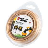 купить Леска для триммеров 2,4мм*15м круглая Denzel ALUFLEX армированная алюминием в Иванове Леска для триммеров 2,4мм*15м круглая Denzel ALUFLEX армированная алюминием