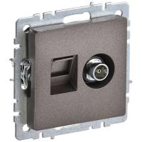 купить Брайт бронза розетка RJ45+TV оконечная скрытая 2-ая  в Иванове Брайт бронза розетка RJ45+TV оконечная скрытая 2-ая