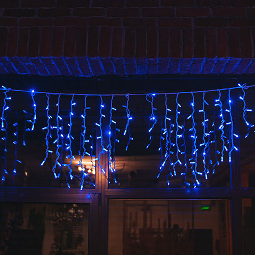 купить Гирлянда бахрома 3*0,7м синий 200свд IP67 белый провод эффект мерцания каучук в Иванове Гирлянда бахрома 3*0,7м синий 200свд IP67 белый провод эффект мерцания каучук