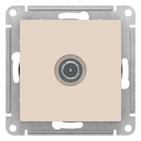 купить Атлас бежевый розетка TV проходная скрытая 1-ая  в Иванове Атлас бежевый розетка TV проходная скрытая 1-ая