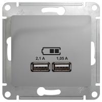 купить Глосса алюминий розетка USB скрытая 2-ая   в Иванове Глосса алюминий розетка USB скрытая 2-ая