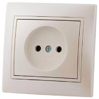 купить Мира жемчужно-белый розетка скрытая 1-мест IP20  в Иванове Мира жемчужно-белый розетка скрытая 1-мест IP20