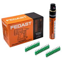 купить Гвозди 3*22мм усиленные с газовым баллоном FEDAST 1000шт в Иванове Гвозди 3*22мм усиленные с газовым баллоном FEDAST 1000шт