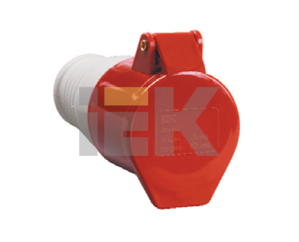 купить Розетка силовая переносная 16А 3P+PE IP44 ССИ-214 IEK  в Иванове Розетка силовая переносная 16А 3P+PE IP44 ССИ-214 IEK