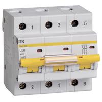 купить Автомат 3Р 50А C 10кА ВА47-100 IEK в Иванове Автомат 3Р 50А C 10кА ВА47-100 IEK