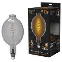 Лампа декор свд Е27 8,5Вт 1800К 165лм BT180 серая филамент Gauss 
