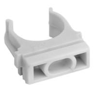 купить Держатель для трубы 20мм серый PlexUp 9шт  в Иванове Держатель для трубы 20мм серый PlexUp 9шт