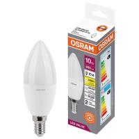 купить Лампа свеча свд Е14 10Вт 3000К 800лм B75 матовая Osram LED Value, аналог 707097 в Иванове Лампа свеча свд Е14 10Вт 3000К 800лм B75 матовая Osram LED Value, аналог 707097