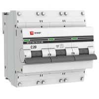 купить Автомат 3Р 20А C 10кА ВА47-100 EKF в Иванове Автомат 3Р 20А C 10кА ВА47-100 EKF