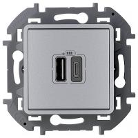 купить Инспириа алюминий розетка USB скрытая 2-ая тип А-С 240В/5В 3000мА в Иванове Инспириа алюминий розетка USB скрытая 2-ая тип А-С 240В/5В 3000мА