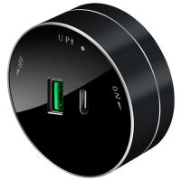 купить МультиТрек антрацит розетка USB A+C в шину 2-ая круглая в Иванове МультиТрек антрацит розетка USB A+C в шину 2-ая круглая