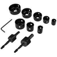 купить Коронка по дереву 8шт набор (19, 22, 28, 32, 38, 44, 54, 64мм) в Иванове Коронка по дереву 8шт набор (19, 22, 28, 32, 38, 44, 54, 64мм)