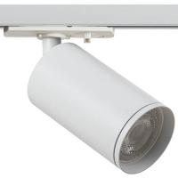 купить Светильник на трек однофазный 15Вт GU10 белый поворотный ЭРА  в Иванове Светильник на трек однофазный 15Вт GU10 белый поворотный ЭРА