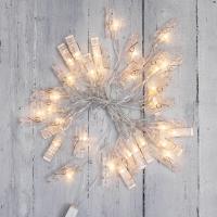 купить Гирлянда нить 5м теплый белый 30свд IP20 прозрачный провод  в Иванове Гирлянда нить 5м теплый белый 30свд IP20 прозрачный провод