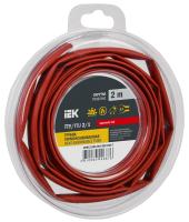 купить Трубка ТУТнг-LS 2/1мм красный 2м инд.упаковка IEK в Иванове Трубка ТУТнг-LS 2/1мм красный 2м инд.упаковка IEK