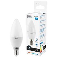 Лампа свеча свд Е14 8Вт 6500К 560лм С37 матовая Gauss 