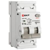 Дифавтомат 2Р 16А C тип A 30мА 6кА 2мод АВДТ-63N EKF PROxima