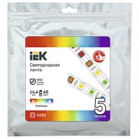 купить Лента свд 12В 14,4Вт/м 60свд/м RGB 5050 IP20 IEK 5м в Иванове Лента свд 12В 14,4Вт/м 60свд/м RGB 5050 IP20 IEK 5м
