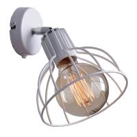 Светильник настенный (бра) 1*60Вт E27 белый/хром Россвет Нубия поворот.с выкл