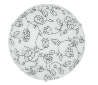 Светильник потолочный 1*60Вт E27 круг белый  TDM Сатин