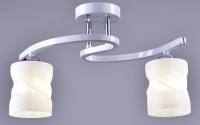 купить Светильник потолочный (люстра) 2*40Вт E27 белый/хром в Иванове Светильник потолочный (люстра) 2*40Вт E27 белый/хром