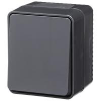 купить Атлас Профи антрацит выключатель кнопочный 1кл открытая 10А IP54  в Иванове Атлас Профи антрацит выключатель кнопочный 1кл открытая 10А IP54