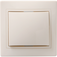 купить Кварта кремовый выключатель 1кл скрытая 10А IP20  в Иванове Кварта кремовый выключатель 1кл скрытая 10А IP20