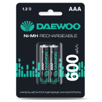 купить Аккумулятор AAA(мизинчик) 600mAh 1,2В BL2 Daewoo  в Иванове Аккумулятор AAA(мизинчик) 600mAh 1,2В BL2 Daewoo