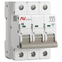 купить Автомат 3Р 6А C 6кА AV-6 EKF Averes  в Иванове Автомат 3Р 6А C 6кА AV-6 EKF Averes