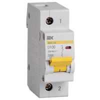Автомат 1Р 100А D 10кА ВА47-100 IEK 