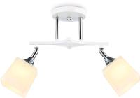 купить Светильник потолочный (люстра) 2*60Вт E27 белый/хром в Иванове Светильник потолочный (люстра) 2*60Вт E27 белый/хром