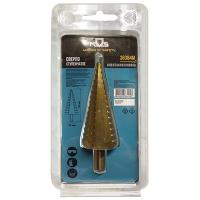 купить Сверло по металлу ступенчатое 4,0-32,0мм шаг 2мм HSS-TIN в Иванове Сверло по металлу ступенчатое 4,0-32,0мм шаг 2мм HSS-TIN