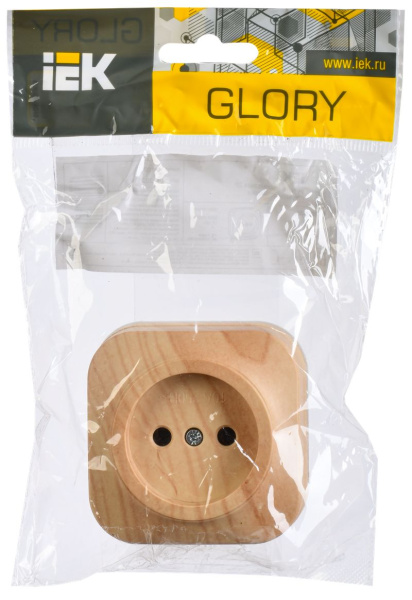 Глосса сосна розетка открытая 1-мест IP20 